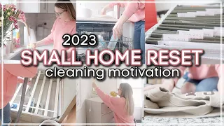 EXTREME WHOLE HOUSE CLEAN WITH ME 2023 / SMALL HOME RESET CLEANING MOTIVATION / CATHERINE ELAINE