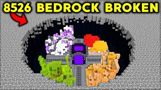 I BROKE 8526 BEDROCK in Minecraft Hardcore (Hindi)