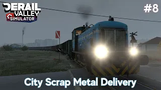 City Scrap Metal Delivery - Realistic Career - Derail Valley Simulator - #8