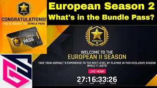 Asphalt 9 - European 2 Season - Buying the Bundle Pass - Tiers 1-8 unlocked - What Cars this season?