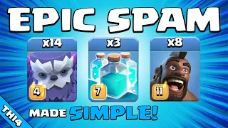 THIS SPAM ATTACK IS CRAZY!!! TH14 Attack Strategy | Clash of Clans