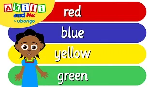 My Favourite Colour! | Numbers & Shapes with Akili and Me | African Educational Cartoons