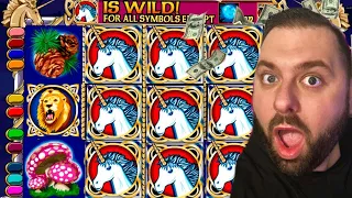 High Limit ENCHANTED UNICORN Slot Machine BIG WIN | Live High Limit Slot Play At Casino