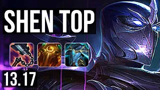 SHEN vs RUMBLE (TOP) | 11/1/14, 2.0M mastery, Legendary, 600+ games | NA Challenger | 13.17
