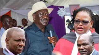 Angry Raila Exposes CJ Koome -Ruto Secret Deal and Plans to Make Chebukati Chief Justice of Kenya!