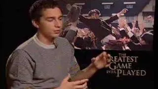 Shia LaBeouf interview for The Greatest Game Ever Played