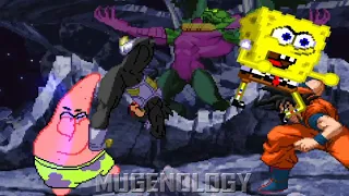 SpongeBob & Patrick vs Goku & Vegeta - 2v2 Versus Mode - MUGEN Multiverse