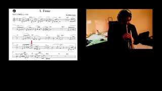 Trumpet lesson jazz tutorial Four Miles Davis How to play theme
