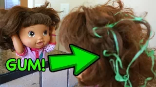 BABY ALIVE Janice Gets Gum In Her Hair!
