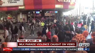 Eight people detained in fight on Fremont Street after MLK parade