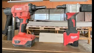 Аккумуляторный заклепочник Hilti и Milwaukee/Новинки/Клепальники