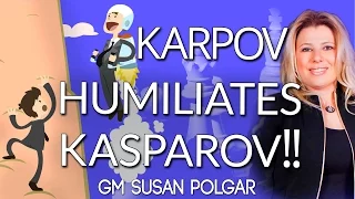 Anatoly Karpov HUMILIATES Kasparov with Quiet Positional Moves! - [Master Method]