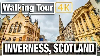 4K City Walks - Inverness Scotland Walking Tour - Virtual Walk Walking Treadmill Video