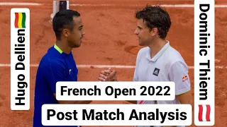Dominic Thiem vs Hugo Dellien Roland Garros 2022 1st Round | Thiem Dellien Post Match Analysis Vikas