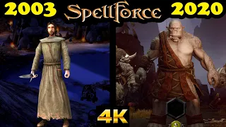 Evolution of SpellForce games (2003-2020) only stand-alone games