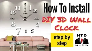 DIY 3D WALL CLOCK || Turn your wall into a big 3D wall clock