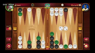 backgammon game #138 مباراة طاولة / طاولي