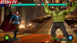 Doctor Strange & Iron Man vs Hulk & Spider-Man (Hardest AI) - Marvel vs Capcom: Infinite