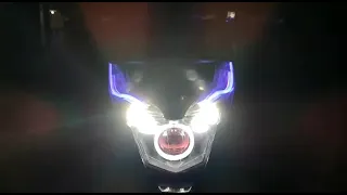 biled honda beat street beat fi 2017 beat lampu d2 laser @bkrprojie