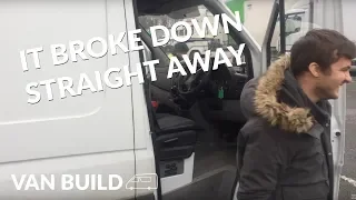 Sprinter van broke down the day we bought it | Van build vlog 1