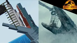 Minecraft Jurassic World Dominion trailer VS original (comparison)