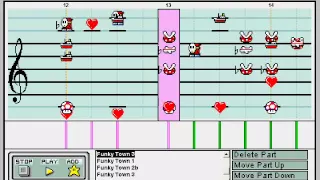 Funky Town in Mario Paint Composer