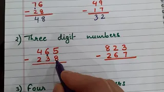 Vedic Maths part 6 Subtraction Tricks ( Dot Method)