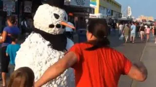 Oops! Scary Snowman Bloopers - Hidden Camera Practical Joke