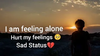 Emotional whatsapp Status || Alone || Black Screen Sad Quotes || Silent || Hurt || Feelings #status