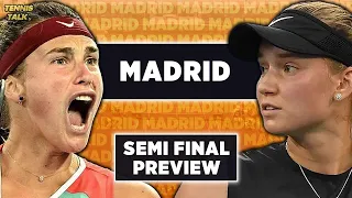Sabalenka vs Rybakina | Madrid Open 2024 SF | Tennis Prediction