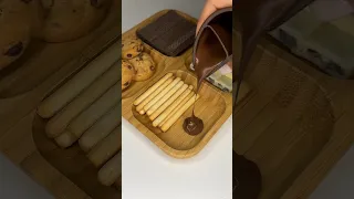 Filling platter with cookies and chocolates 🍫 | asmr #shorts