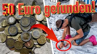 So viel GELD habe ich noch NIE gefunden!! 💰 (Schatzsuche am Strand / Sondeln mit Metalldetektor)