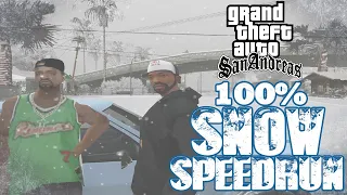 GTA San Andreas Snow 100% Speedrun