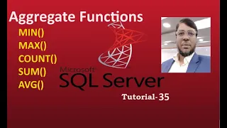 SQL Server Tutorial-35 | Aggregate functions | Min | Max | Count | Sum | Avg | Bangla