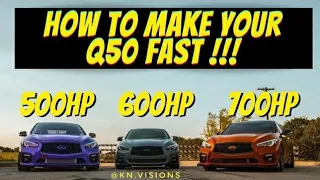 How to make a Q50 fast....