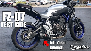 Yamaha FZ07 Test Ride - Wheelie Monster? Giveaway Winner!