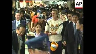 Beckham And Then His Wife Arrive At Hotel, David And Victoria Beckham Depart Tokyo Airport For Thail