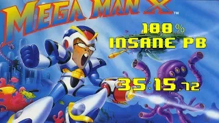 Mega Man X 100% Speedrun(35:15)- BIG PB!