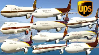 GTA V: Every UPS Cargo Airplanes Take Off Test Flight Landing Gameplay