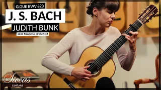 Judith Bunk plays Johann Sebastian Bach BWV 823 Gigue on a Friederike Linscheid Classical Guitar