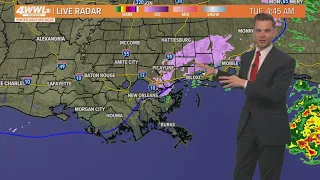 New Orleans Weather: Freeze conditions in southeast Louisiana Tuesday