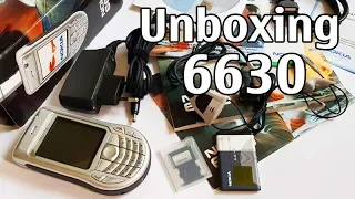 Nokia 6630 Unboxing 4K with all original accessories RM-1 review