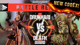 *NEW CODEX* Drukhari vs Death Guard 2000pts | Warhammer 40,000 Battle Report