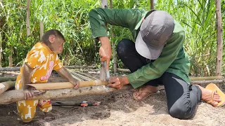 Cutis Farmer Helps Dad Build New House At The Farm