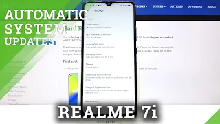 How to Deactivate Automatic System Updates in REALME 7i – Manage Updates