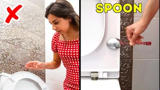 RESTROOM SURVIVAL GUIDE! | 36 Life hacks that will save your life some day