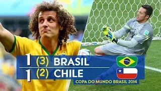 🔥 Бразилия - Чили 1-1 (3-2) - Обзор Матча 1/8 Финала Чемпионата Мира 28/06/2014 HD 🔥