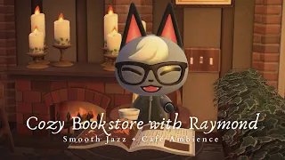 Cozy Bookstore Café with Raymond ☕  Café Ambience Chatter + Smooth Jazz Piano Music 1 Hour No Ads  🎧