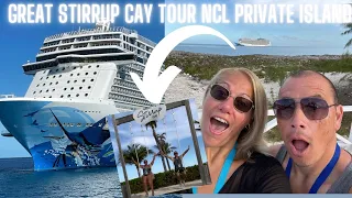 Norwegian Escape. Great stirrup cay. NCL Private Island Tour