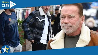Arnold Schwarzenegger meets up with his sons Patrick and Christopher for lunch in Brentwood 338989